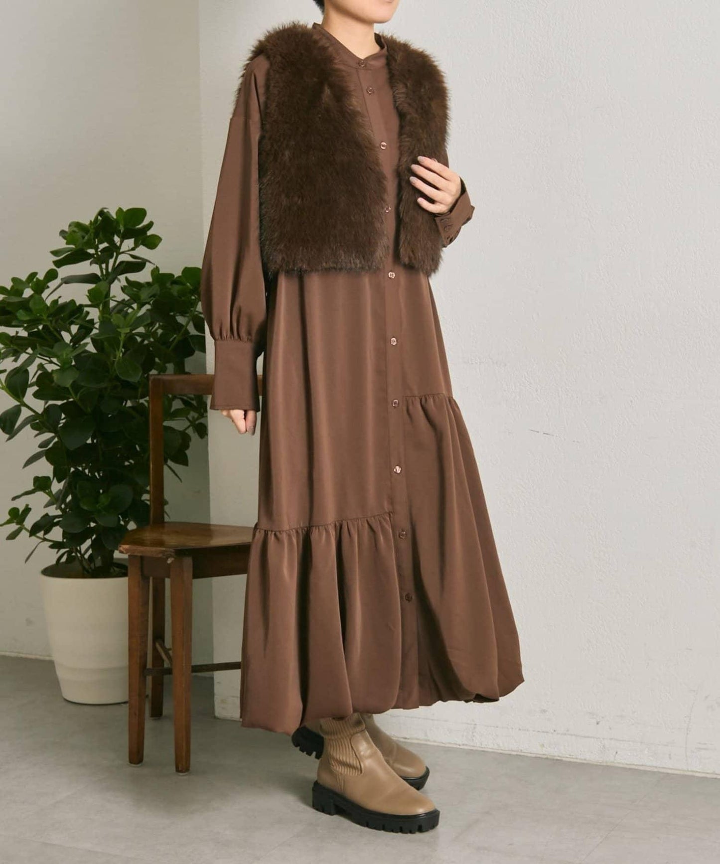 下襬氣球連衣裙【SUM1 STYLE】