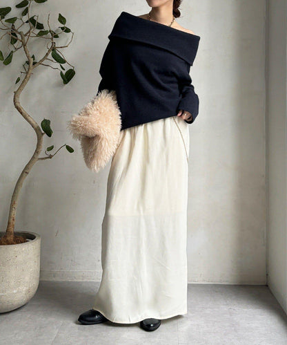 緞面直筒半身裙