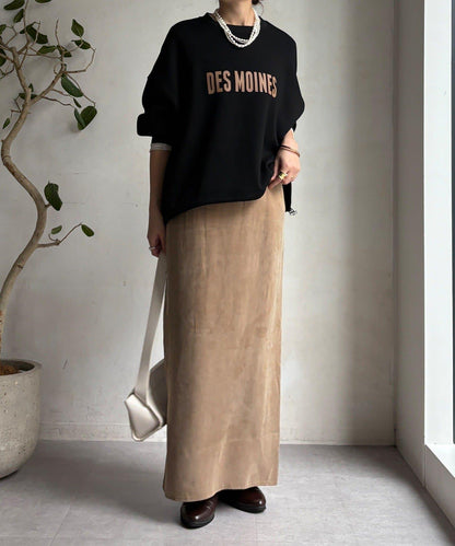 緞面直筒半身裙