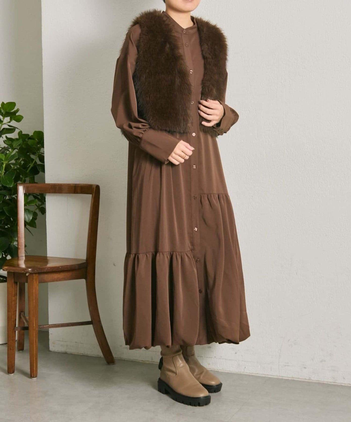 下襬氣球連衣裙【SUM1 STYLE】