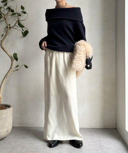 緞面直筒半身裙