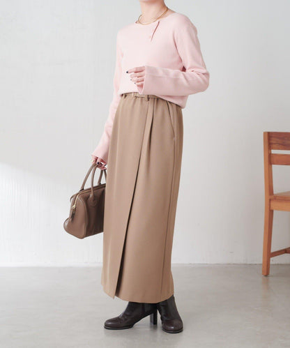 【順滑觸感】斜釦針織衫