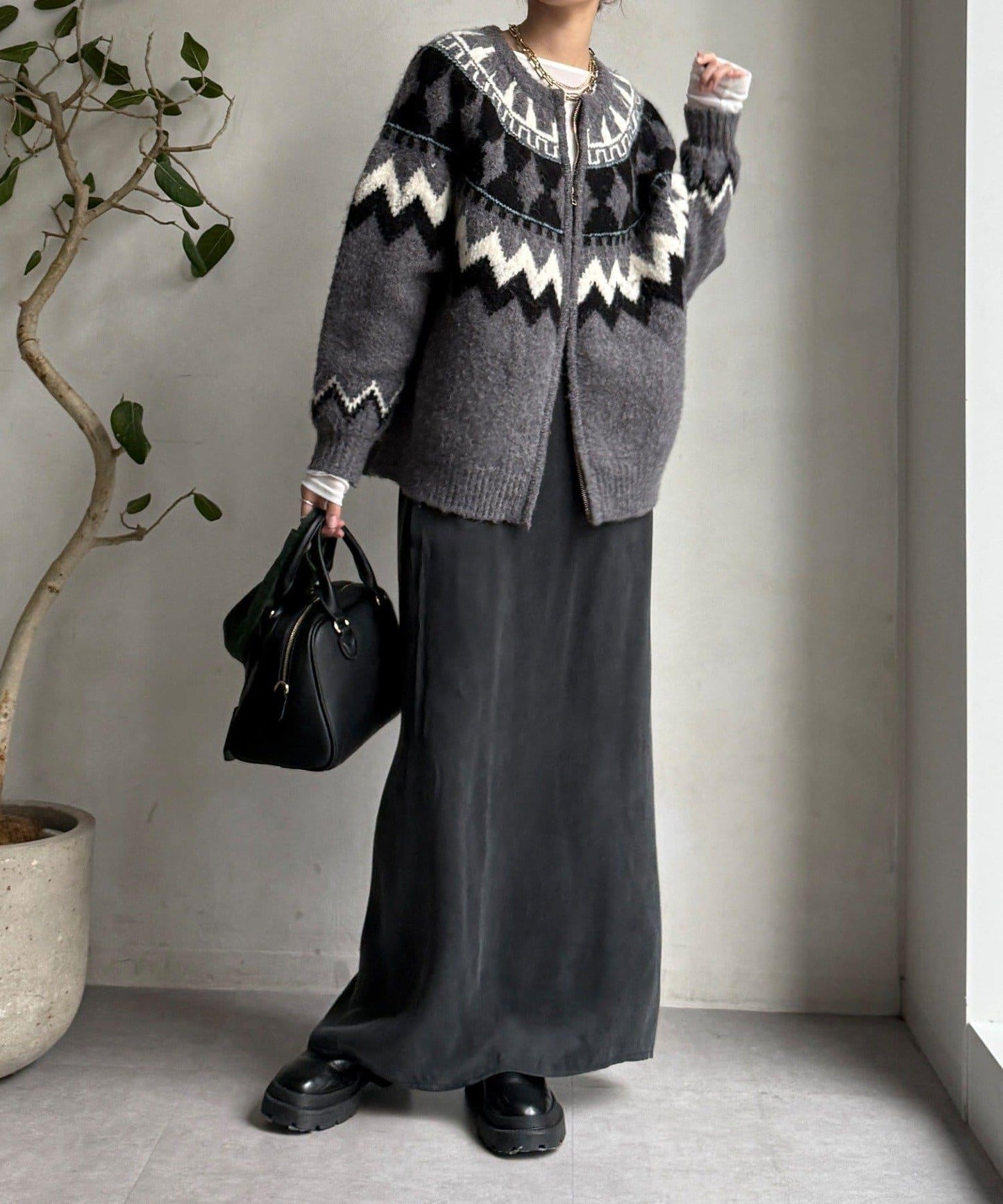 緞面直筒半身裙