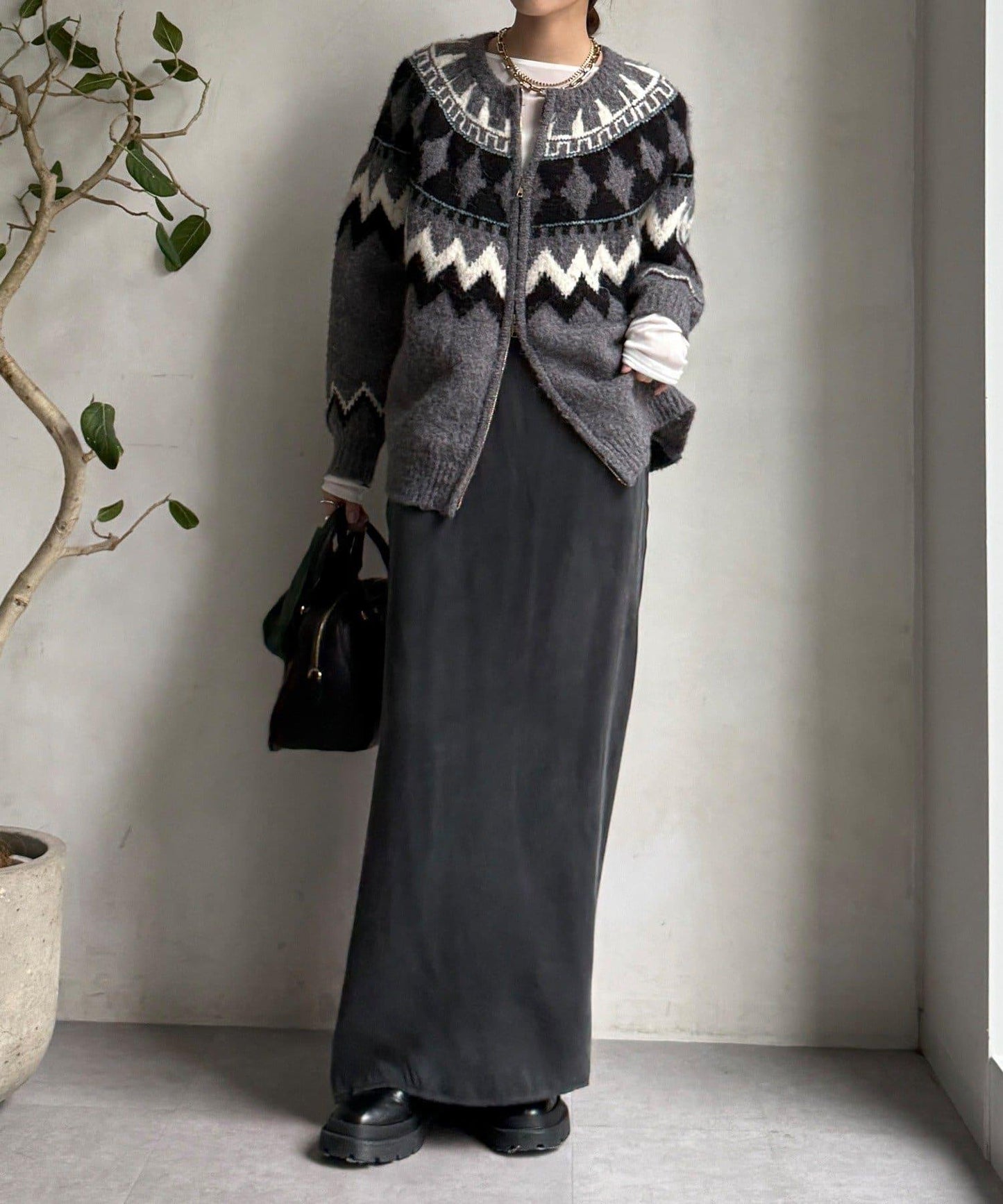 緞面直筒半身裙