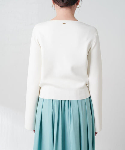 【順滑觸感】斜釦針織衫