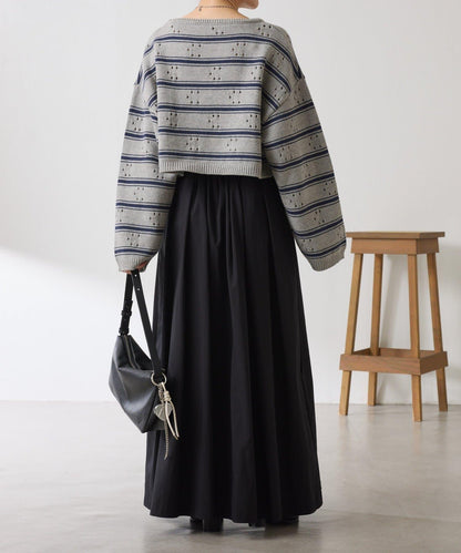 鏤空編織C型針織衫