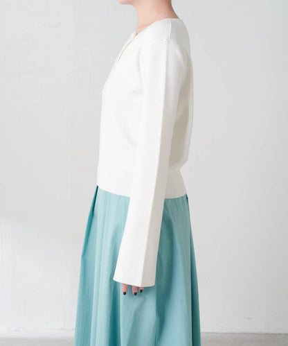 【順滑觸感】斜釦針織衫