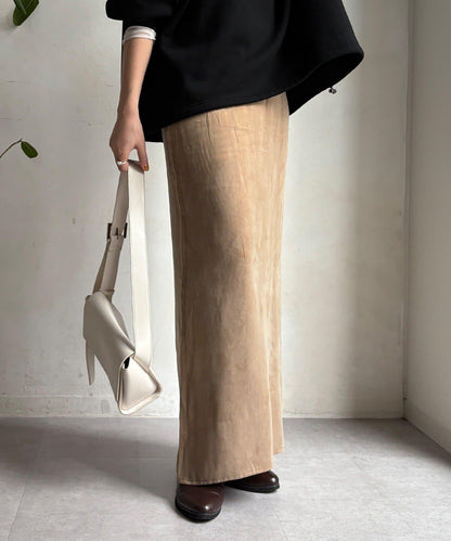 緞面直筒半身裙
