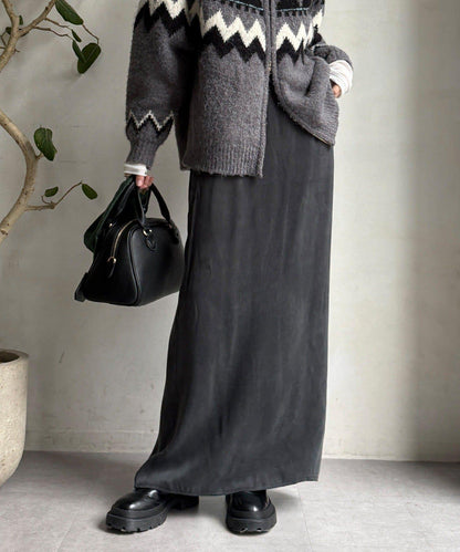 緞面直筒半身裙