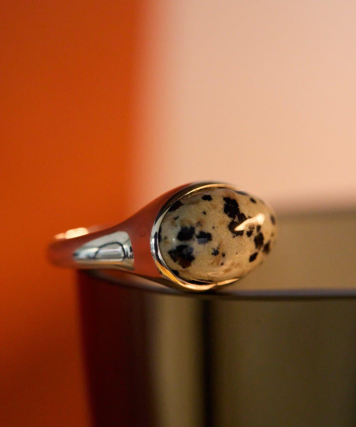 《インフルエンサーuchida企畫/スターリングシルバー》橢圓形寶石純銀戒指