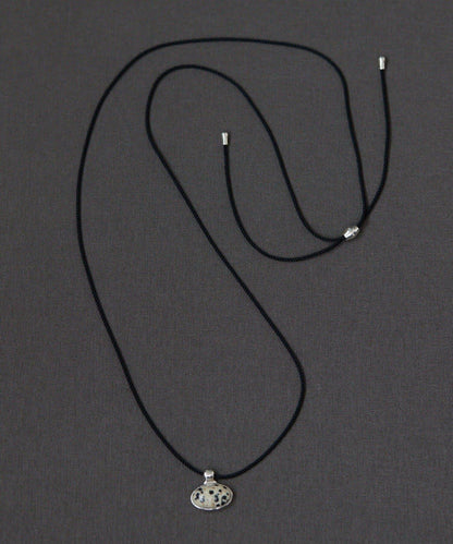 《インフルエンサーuchida企畫/スターリングシルバー》橢圓形寶石項鍊