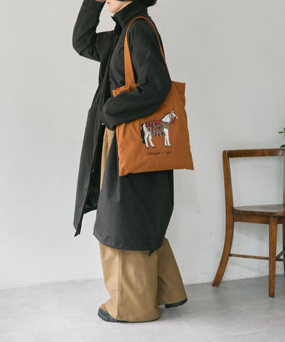 sampo×ear馬蹄形子母托特包《防潑水/B4尺寸適用》