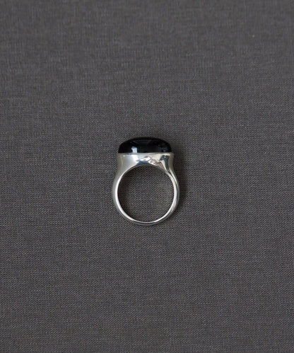 《インフルエンサーuchida企畫/スターリングシルバー》橢圓形寶石純銀戒指