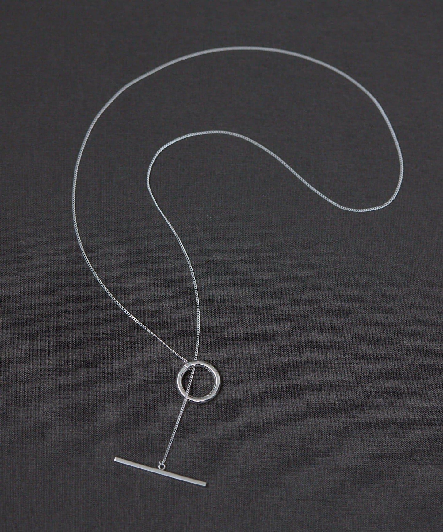 《インフルエンサーuchida企畫/スターリングシルバー》T字扣長款項鍊