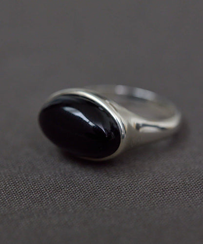 《インフルエンサーuchida企畫/スターリングシルバー》橢圓形寶石純銀戒指