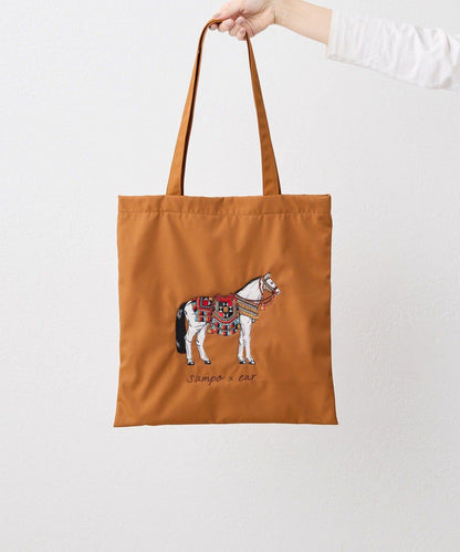 sampo×ear馬蹄形子母托特包《防潑水/B4尺寸適用》