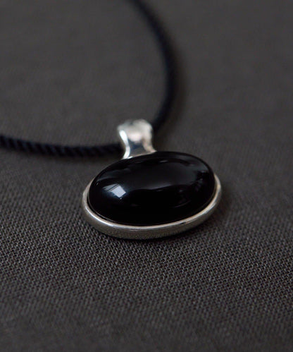 《インフルエンサーuchida企畫/スターリングシルバー》橢圓形寶石項鍊