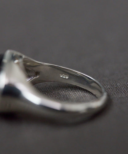 《インフルエンサーuchida企畫/スターリングシルバー》橢圓形寶石純銀戒指