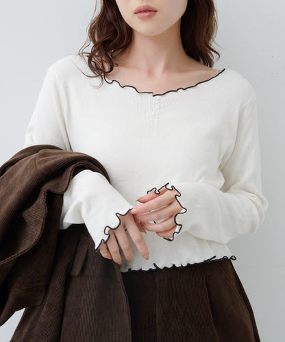 柔軟親膚針織套頭衫