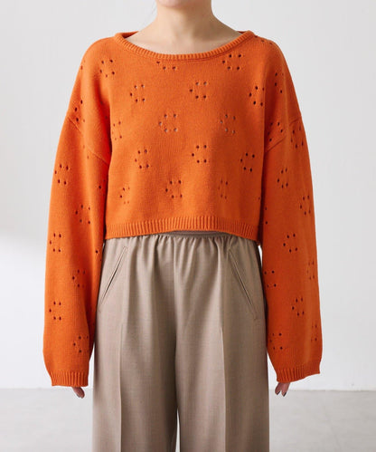 鏤空編織C型針織衫