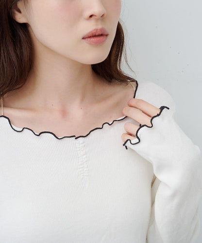 柔軟親膚針織套頭衫