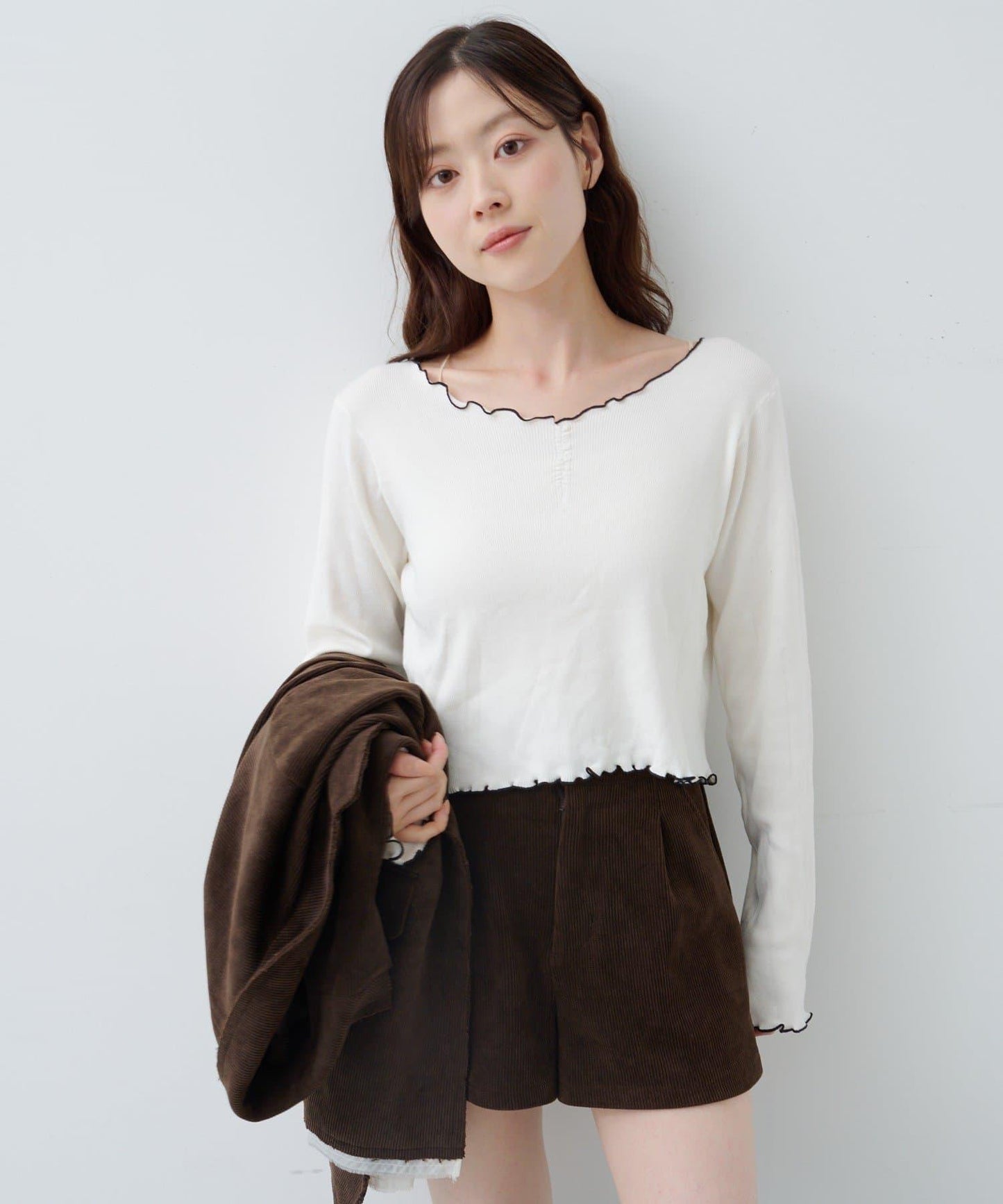 柔軟親膚針織套頭衫