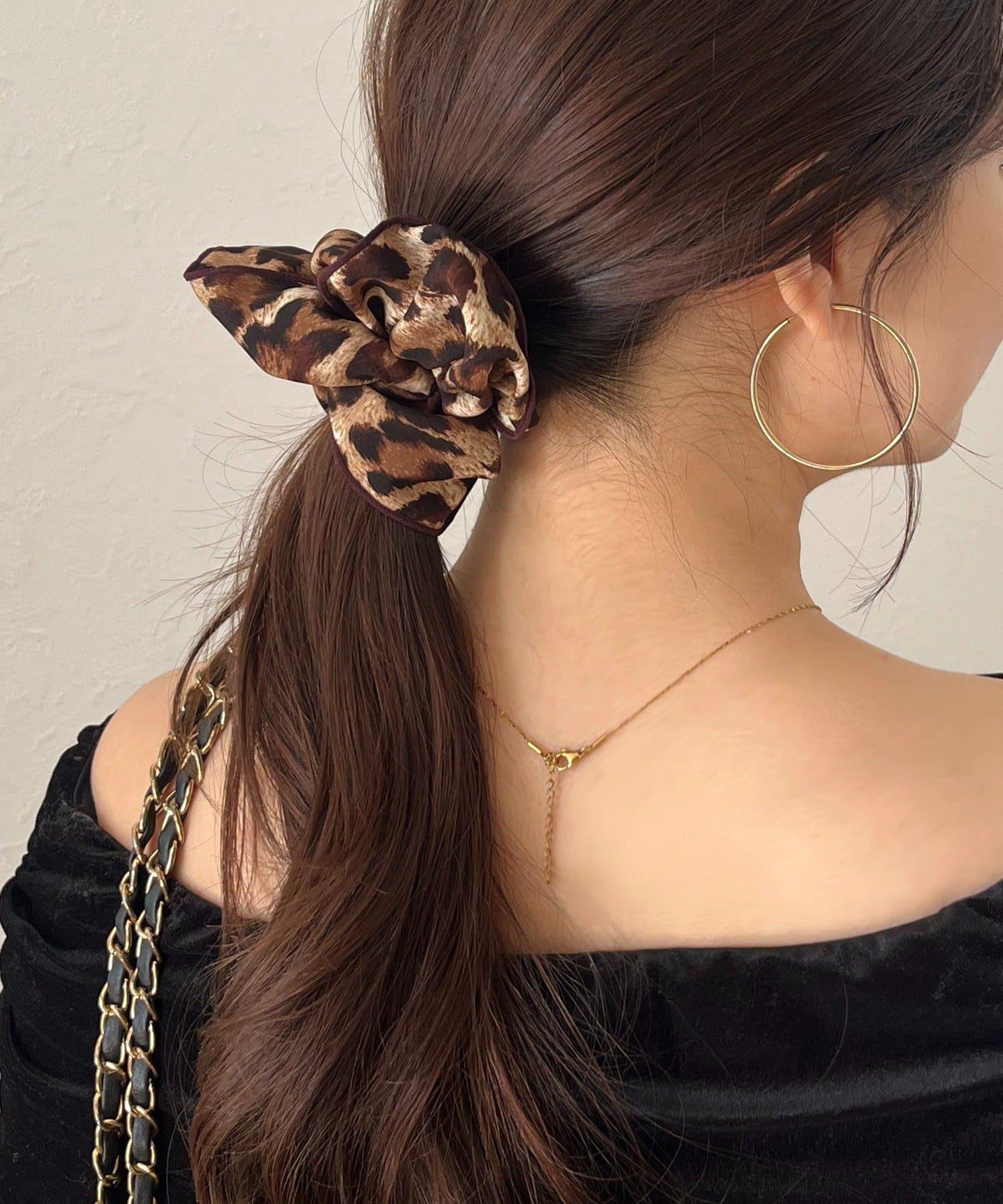 豹紋髮圈