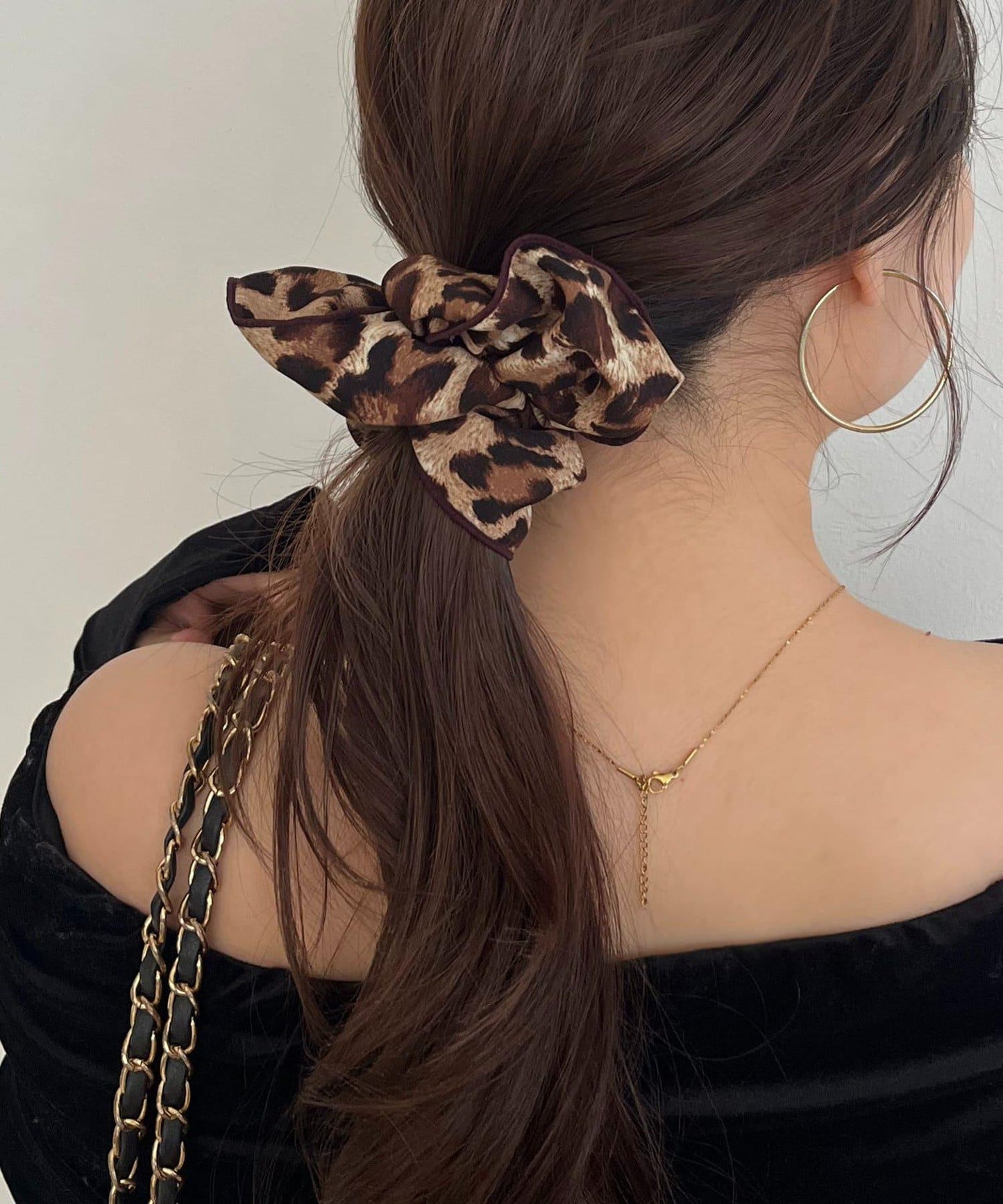 豹紋髮圈