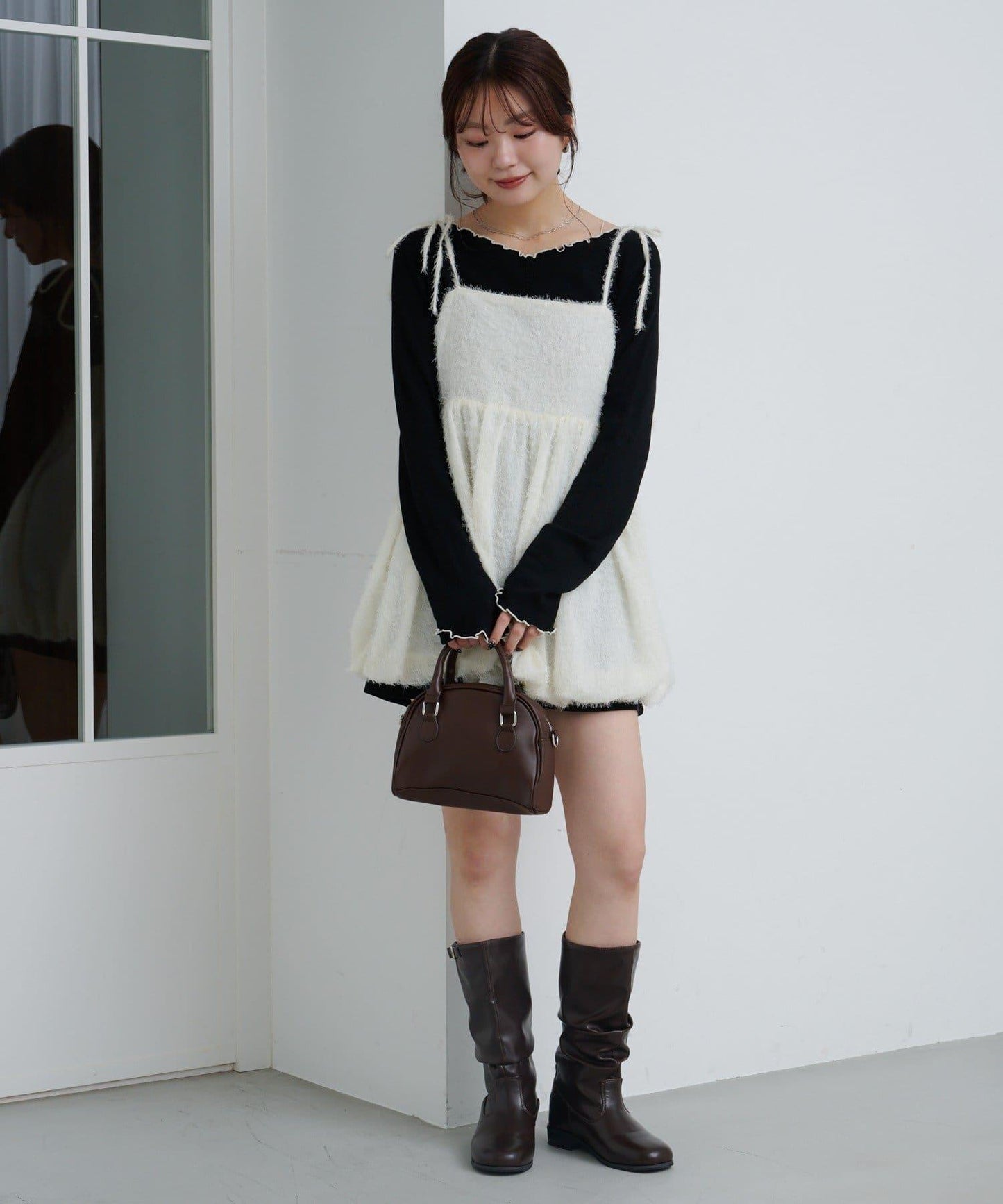 柔軟親膚針織套頭衫