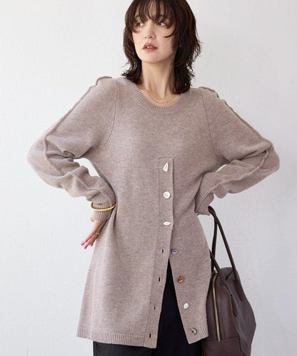 【à Nice (ア ・ニース)】開叉針織衫
