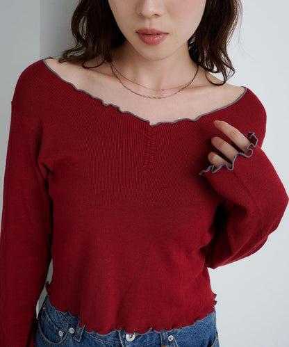 柔軟親膚針織套頭衫