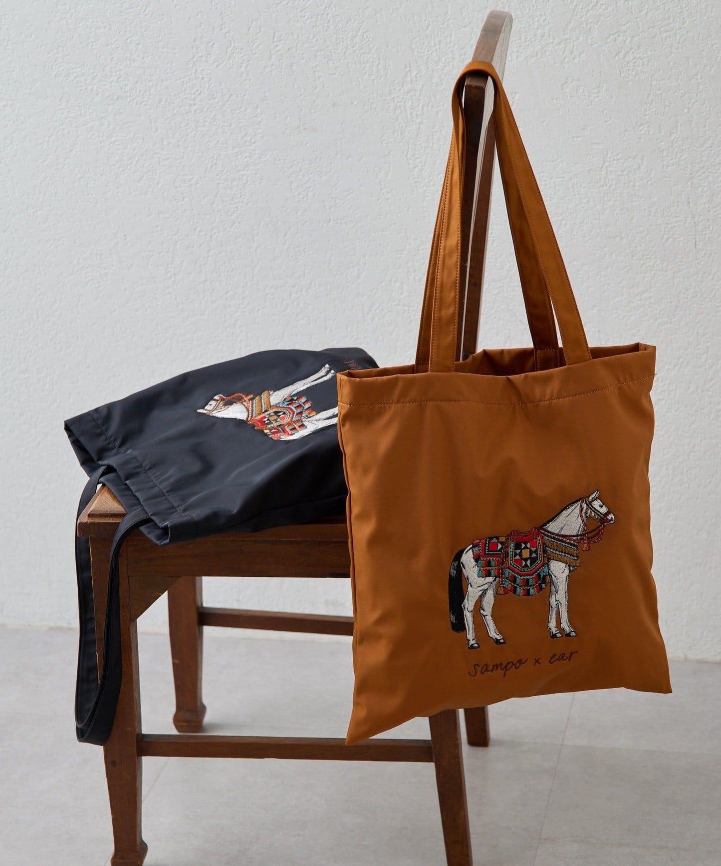 sampo×ear馬蹄形子母托特包《防潑水/B4尺寸適用》