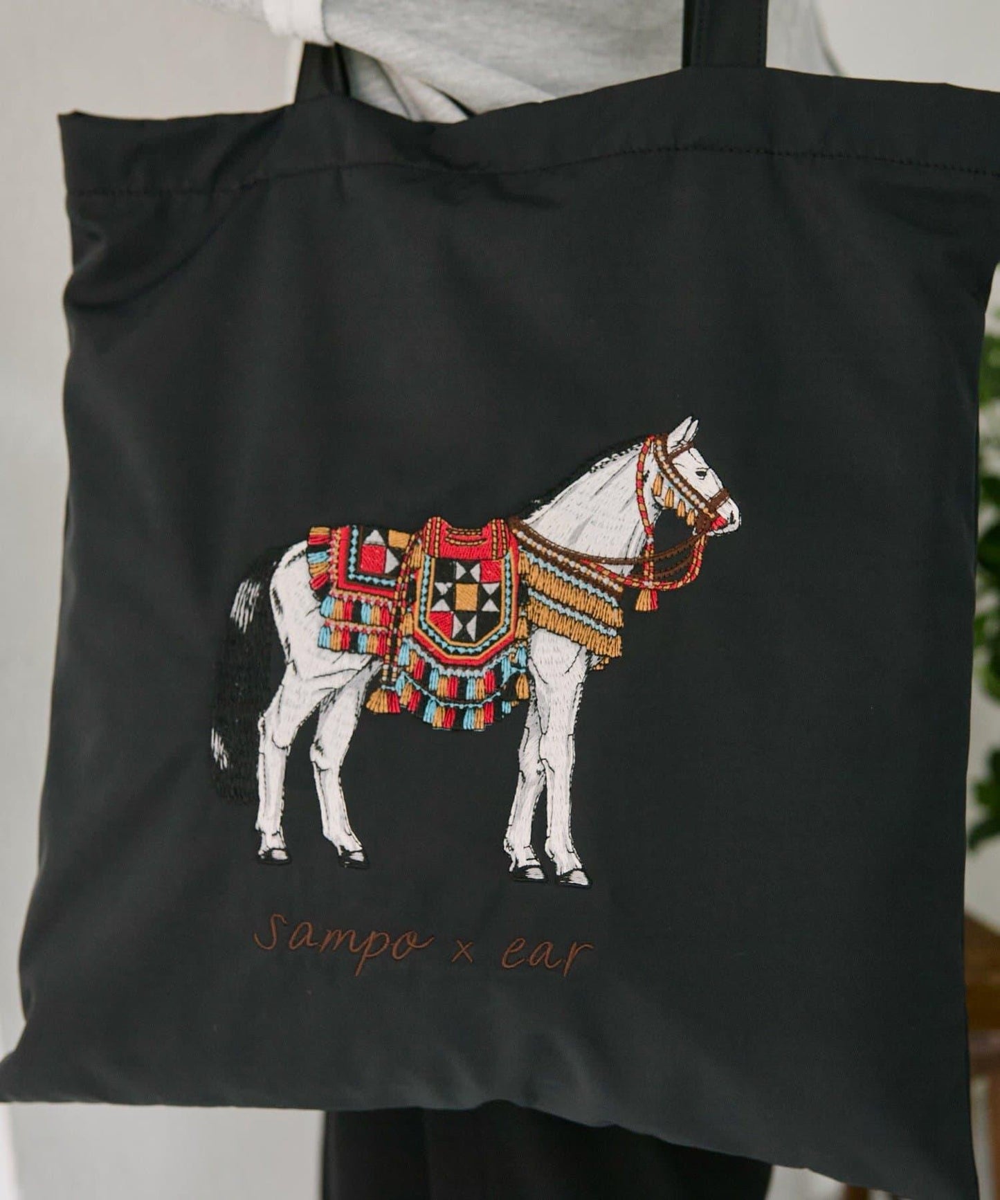 sampo×ear馬蹄形子母托特包《防潑水/B4尺寸適用》