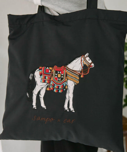 sampo×ear馬蹄形子母托特包《防潑水/B4尺寸適用》