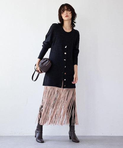 【à Nice (ア ・ニース)】開叉針織衫