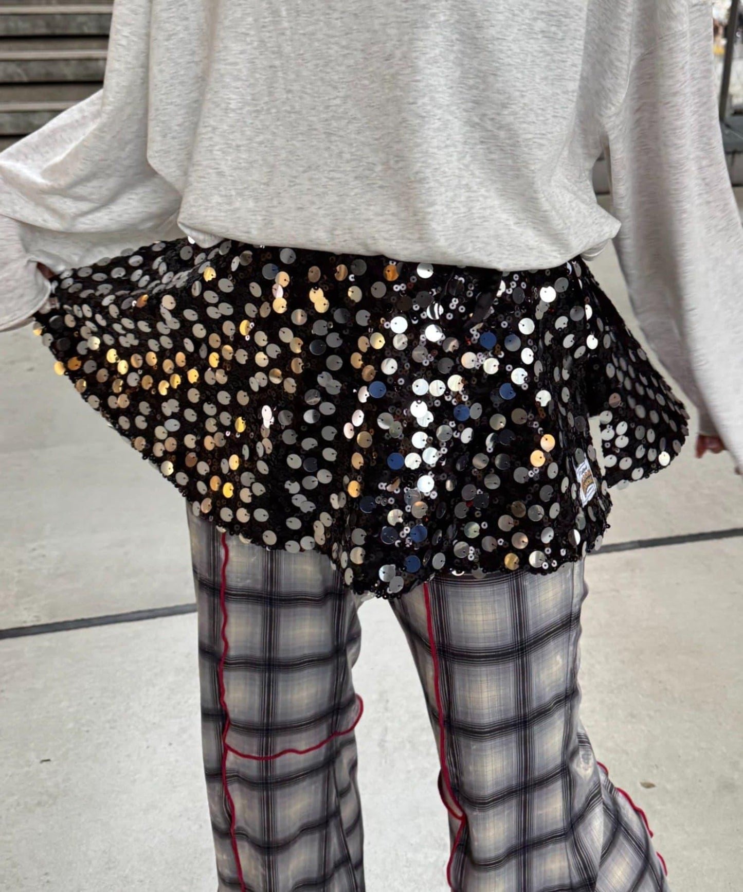 ★【HELLO.SANFRANCISCO/ハローサンフランシスコ】多功能亮片裹身半身裙