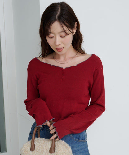 柔軟親膚針織套頭衫