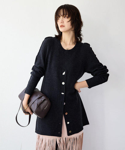 【à Nice (ア ・ニース)】開叉針織衫