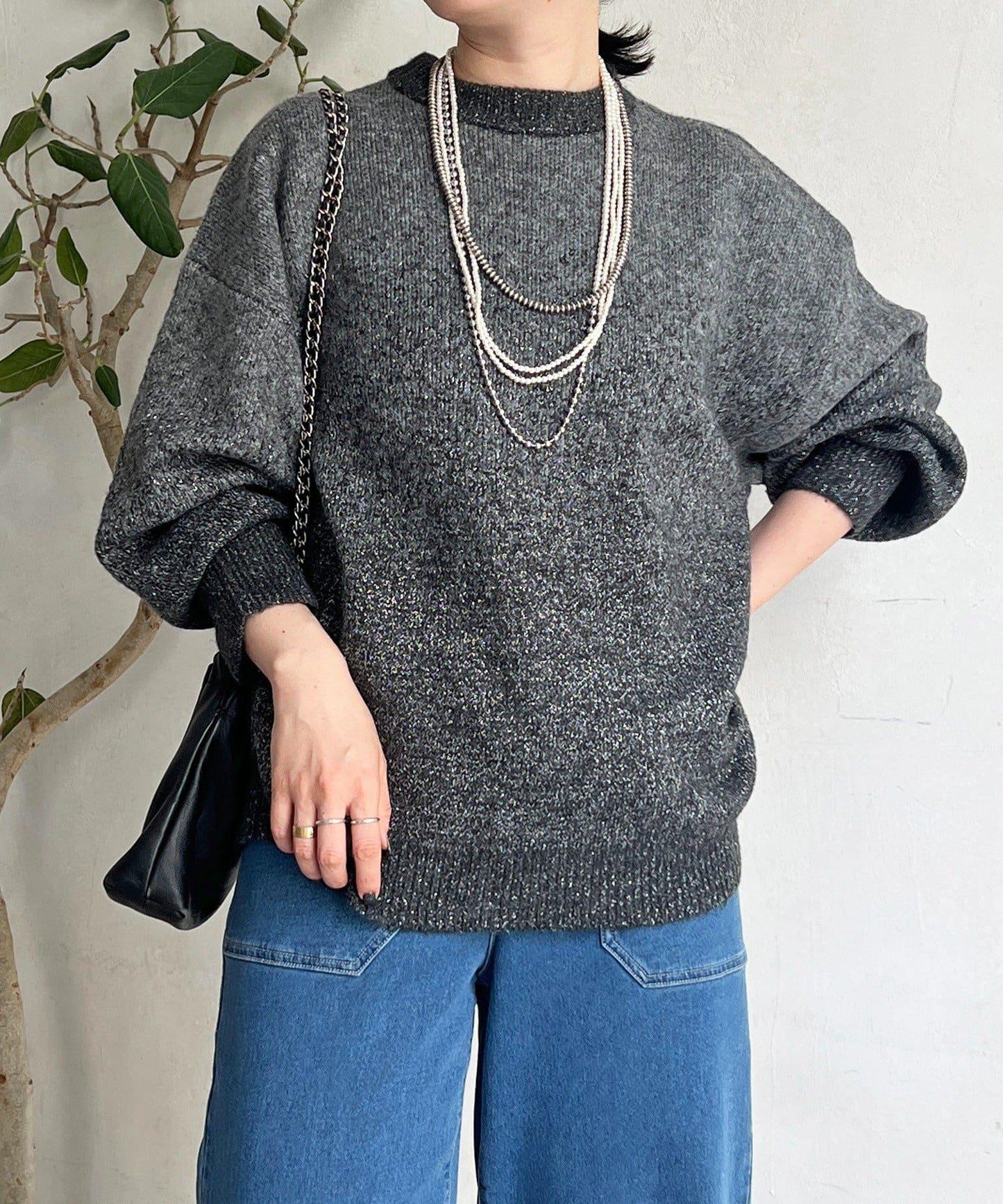 漸變色長款套頭衫