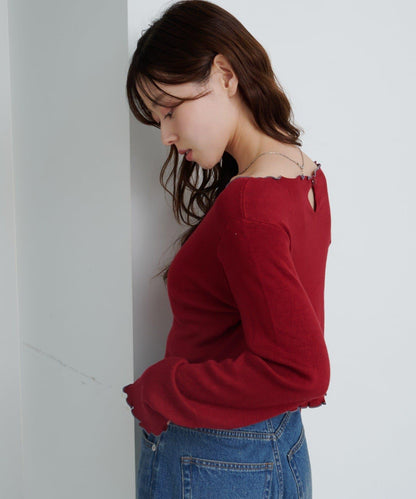 柔軟親膚針織套頭衫