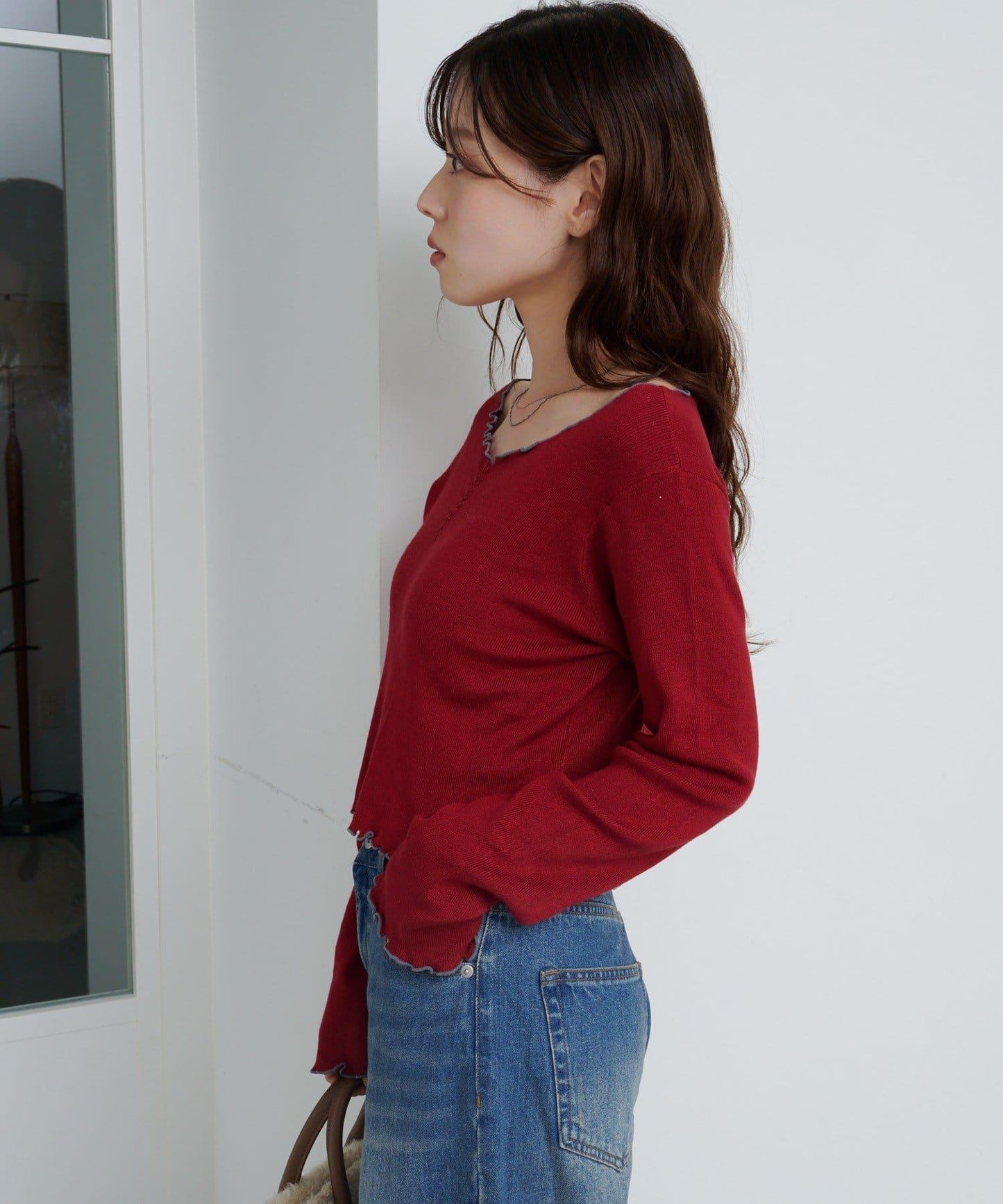 柔軟親膚針織套頭衫