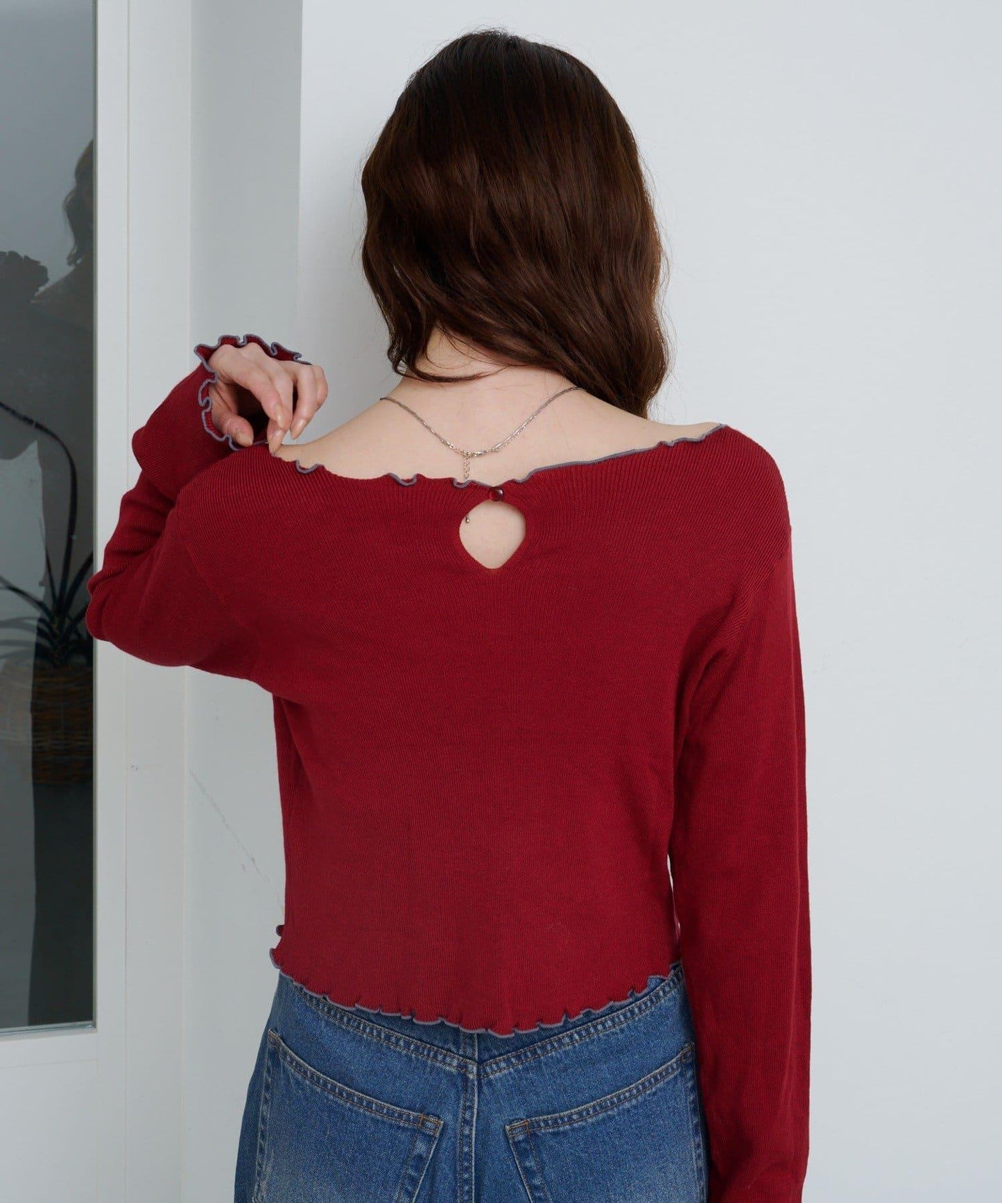 柔軟親膚針織套頭衫