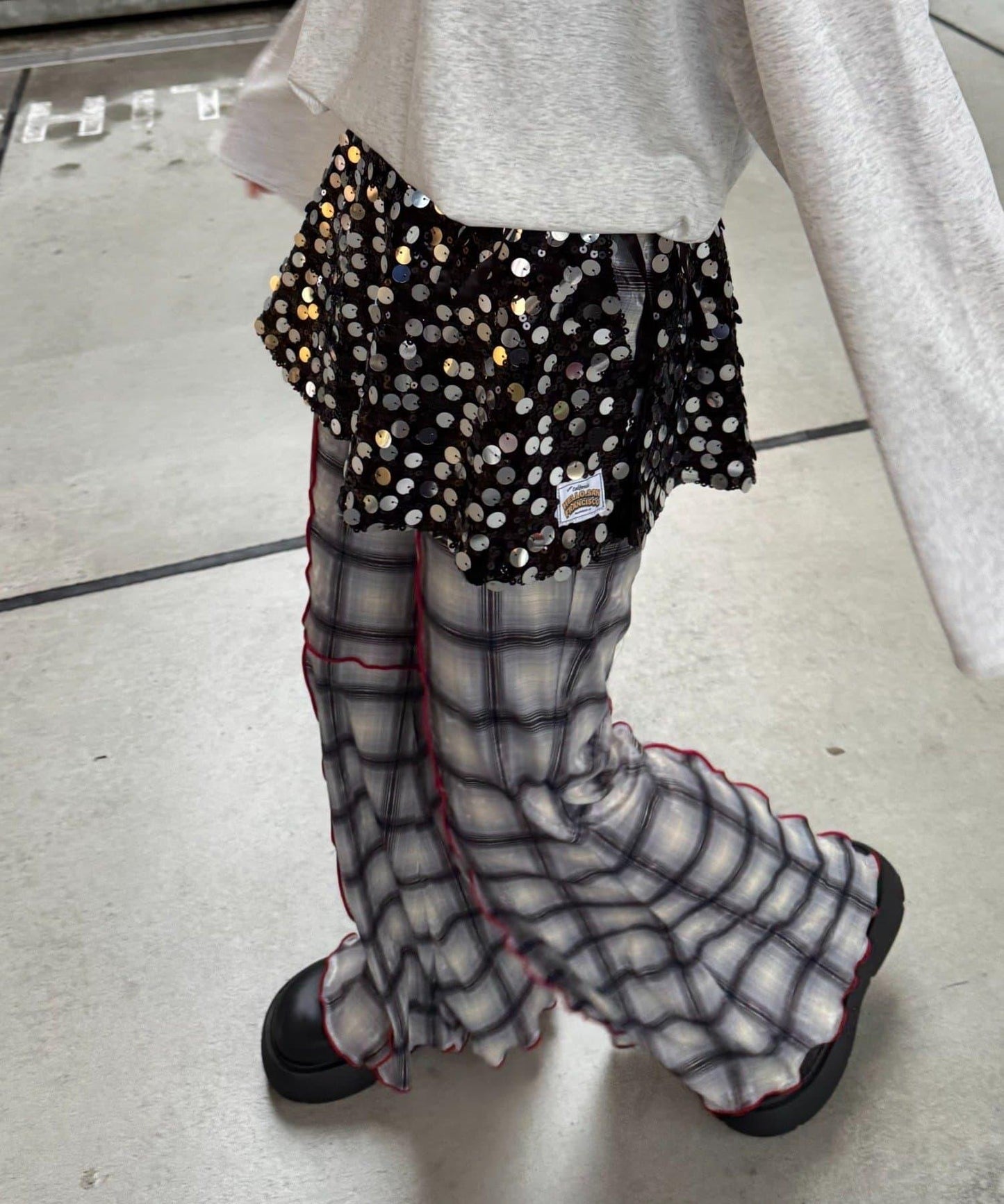 ★【HELLO.SANFRANCISCO/ハローサンフランシスコ】多功能亮片裹身半身裙