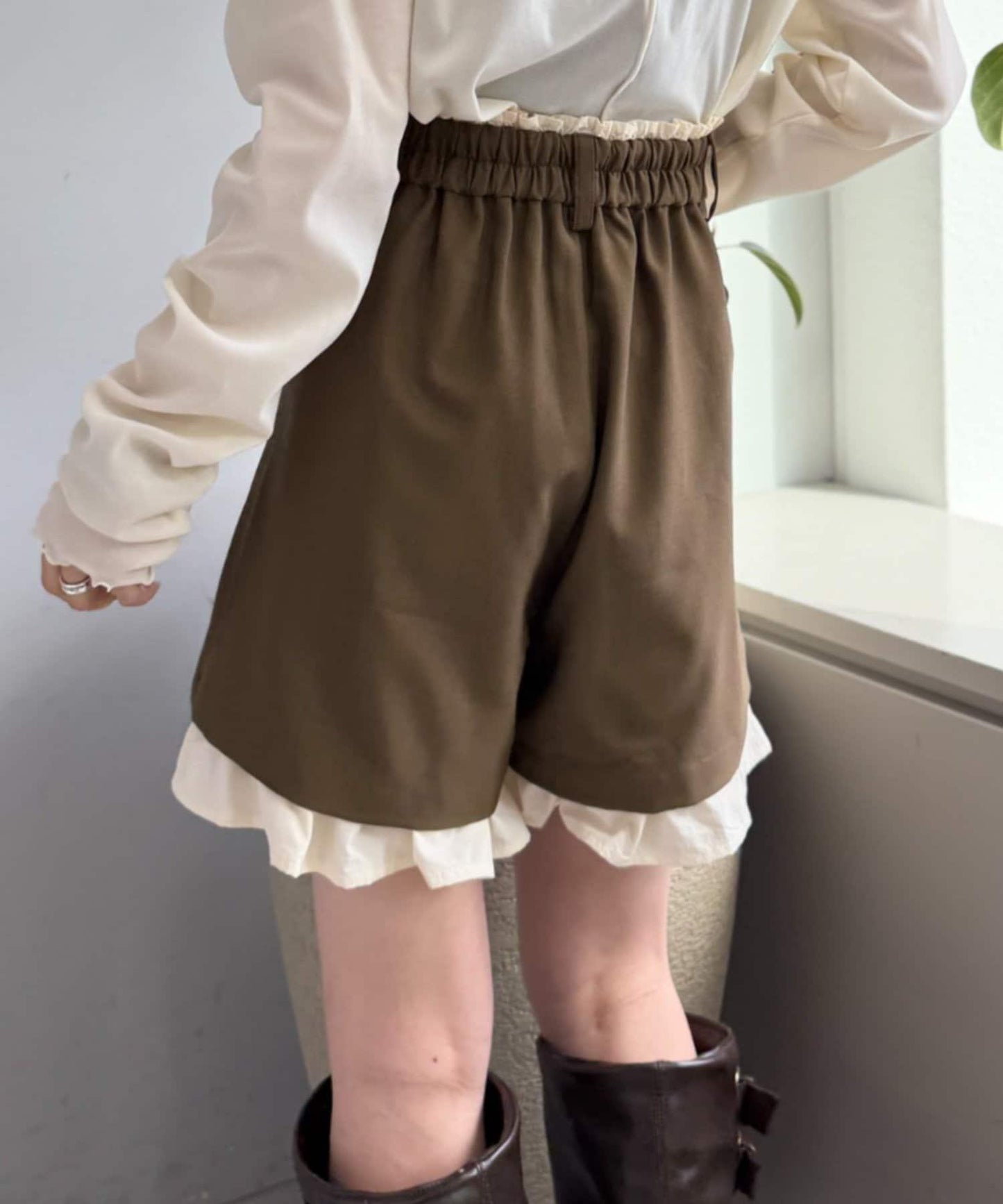 w closet 層次設計短褲