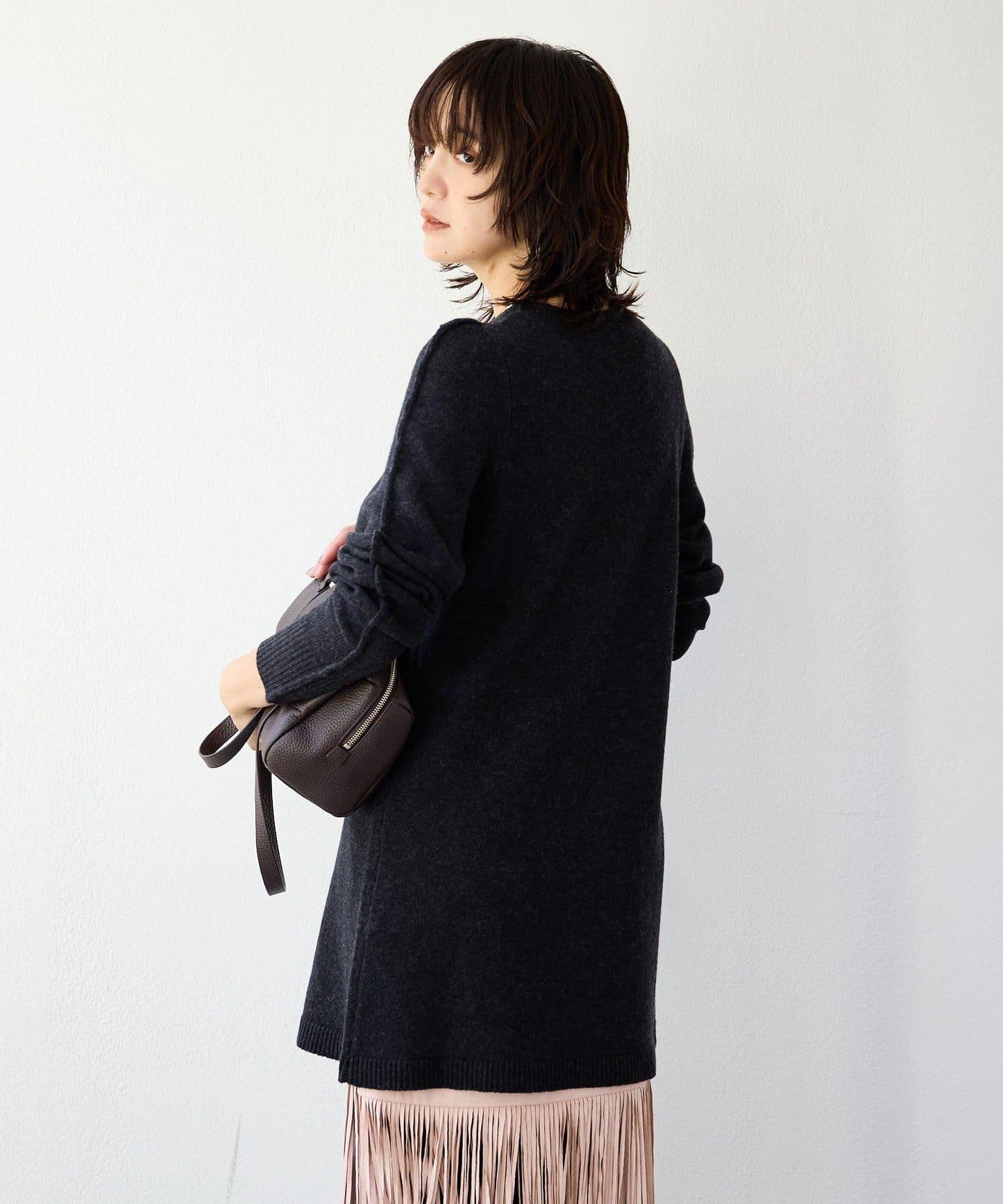 【à Nice (ア ・ニース)】開叉針織衫