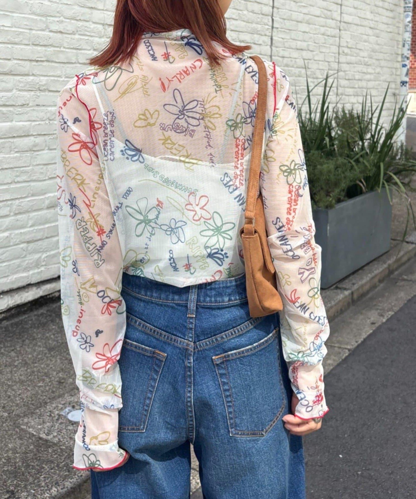 ★【HELLO.SANFRANCISCO/ハローサンフランシスコ】塗鴉圖案藝術上衣