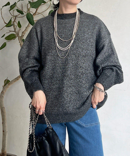 漸變色長款套頭衫