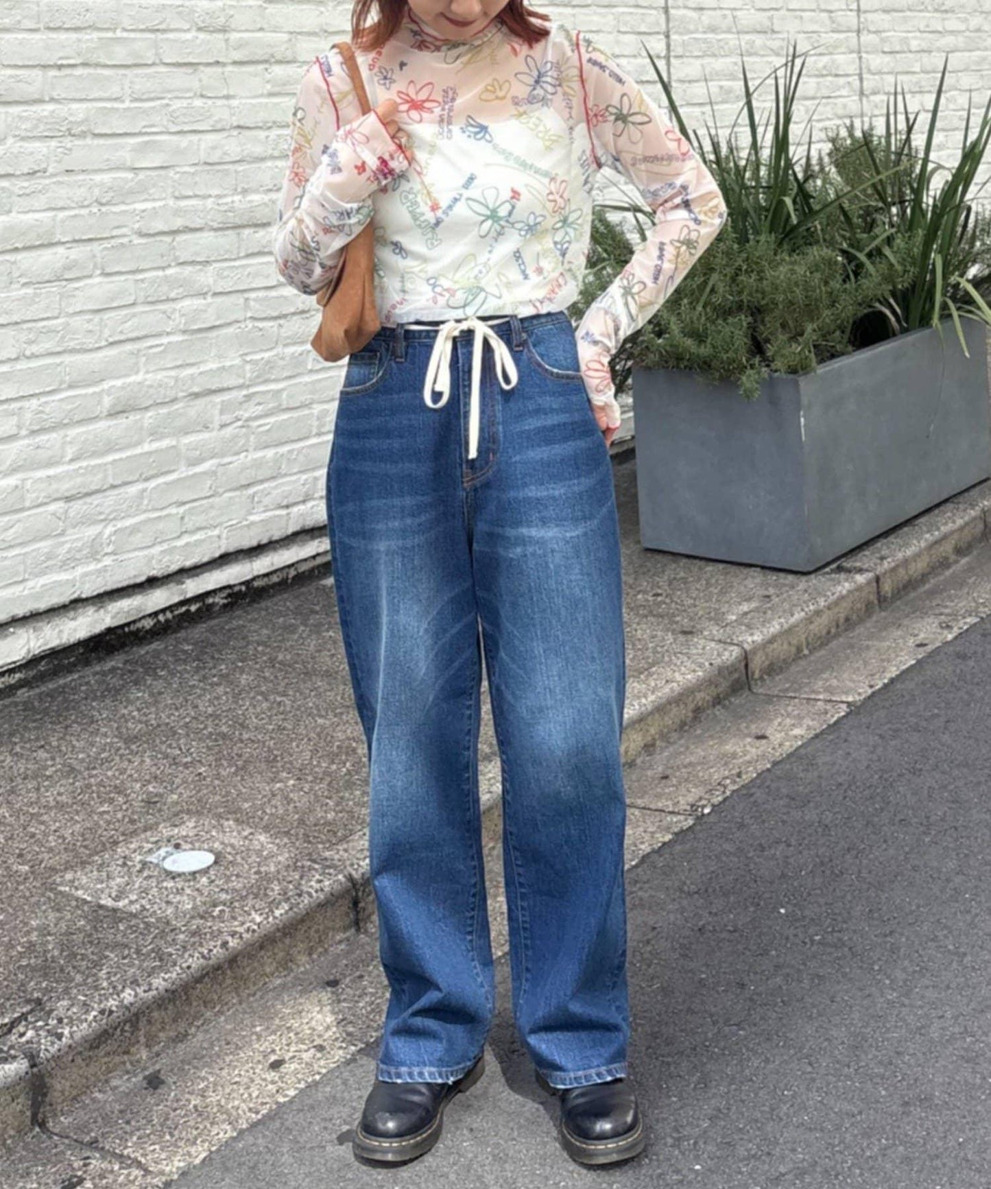 ★【HELLO.SANFRANCISCO/ハローサンフランシスコ】塗鴉圖案藝術上衣