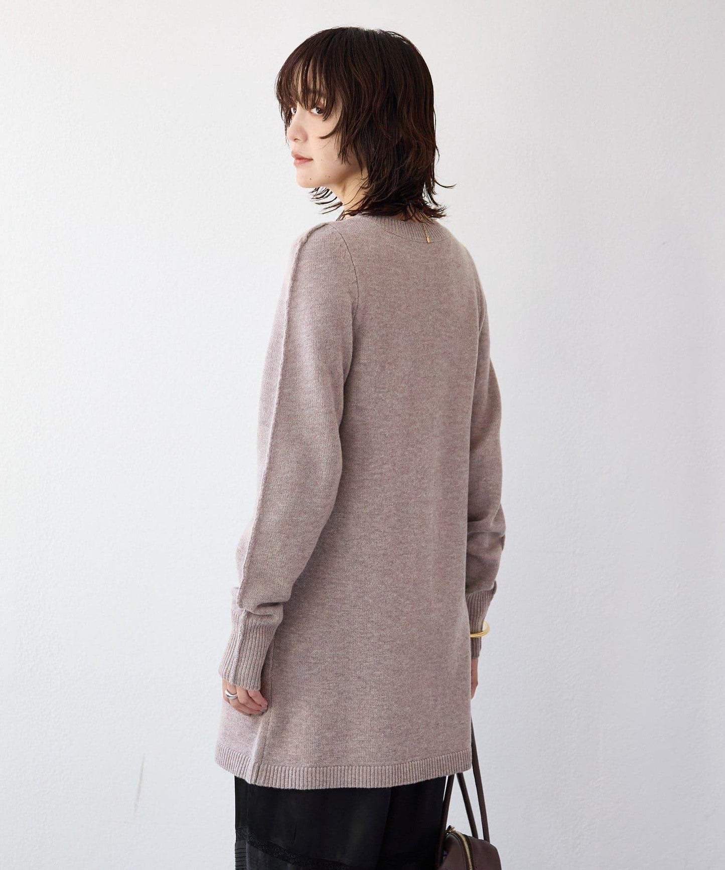 【à Nice (ア ・ニース)】開叉針織衫