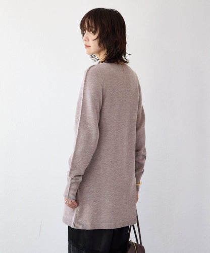 【à Nice (ア ・ニース)】開叉針織衫